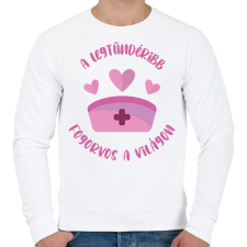 PRINTFASHION Legtündéribb fogorvos - Férfi pulóver - Fehér férfi pulóver, kardigán