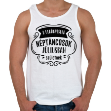 PRINTFASHION Legügyesebb néptáncosok - Hónappal - Férfi atléta - Fehér atléta, trikó