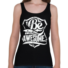 PRINTFASHION Légy kib@szott menő - Női atléta - Fekete női trikó