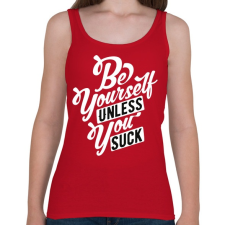 PRINTFASHION Légy önmagad  - Női atléta - Cseresznyepiros női trikó