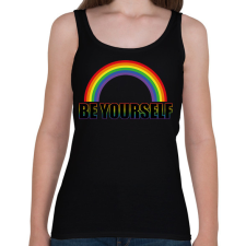 PRINTFASHION Légy önmagad - Női atléta - Fekete női trikó