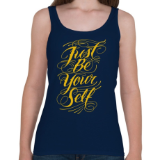 PRINTFASHION Légy önmagad - Női atléta - Sötétkék