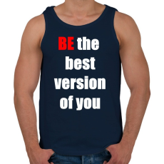 PRINTFASHION Légy te magad legjobb változata - Férfi atléta - Sötétkék