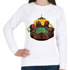 PRINTFASHION Legyek és a rulett - Női pulóver - Fehér női pulóver, kardigán