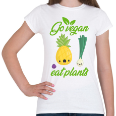 PRINTFASHION Legyél vegán - Női póló - Fehér