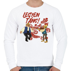 PRINTFASHION Legyen Tánc! - Férfi pulóver - Fehér