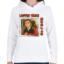 PRINTFASHION Legyen tánc mém - Női kapucnis pulóver - Fehér női pulóver, kardigán