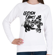 PRINTFASHION Legyen tánc! - Női pulóver - Fehér női pulóver, kardigán