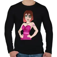 PRINTFASHION Lehetsz egyedi! - Férfi hosszú ujjú póló - Fekete férfi póló