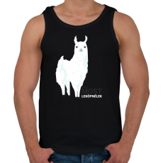PRINTFASHION Leköplek Alpaka - Férfi atléta - Fekete