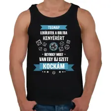 PRINTFASHION Leküldtek a boltba - Férfi atléta - Fekete atléta, trikó