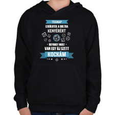 PRINTFASHION Leküldtek a boltba - Gyerek kapucnis pulóver - Fekete gyerek pulóver, kardigán