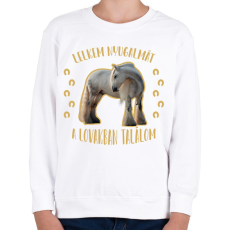 PRINTFASHION Lelkem nyugalma - Gyerek pulóver - Fehér