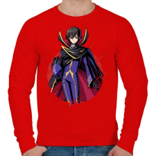 PRINTFASHION Lelouch CG - Férfi pulóver - Piros férfi pulóver, kardigán