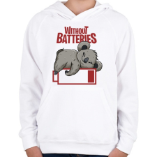 PRINTFASHION Lemerülve - koala - Gyerek kapucnis pulóver - Fehér gyerek pulóver, kardigán