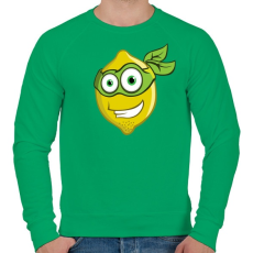 PRINTFASHION Lemon Hero - Férfi pulóver - Zöld