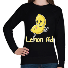 PRINTFASHION LemonAid - Női pulóver - Fekete női pulóver, kardigán