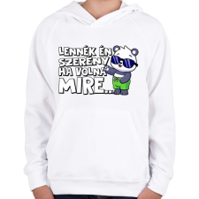 PRINTFASHION Lennék én szerény ha volna mire - Gyerek kapucnis pulóver - Fehér gyerek pulóver, kardigán