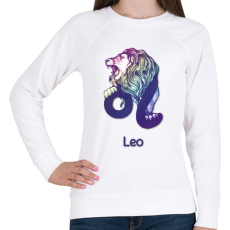 PRINTFASHION Leo színes - Női pulóver - Fehér