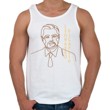 PRINTFASHION Leonardo DiCaprio - Vonalas - Férfi atléta - Fehér atléta, trikó