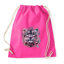 PRINTFASHION leopard absztrakt - Sportzsák, Tornazsák - Fukszia tornazsák