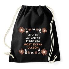 PRINTFASHION Lépj be az anyák klubjába - Sportzsák, Tornazsák - Fekete tornazsák