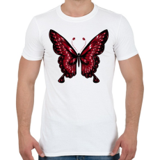 PRINTFASHION Lepke - Férfi póló - Fehér