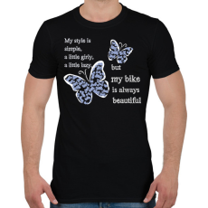 PRINTFASHION lepkésf - Férfi póló - Fekete