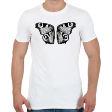 PRINTFASHION Lepkeszárny (fekete-fehér) - Férfi póló - Fehér férfi póló