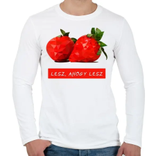 PRINTFASHION Lesz, ahogy lesz - Férfi hosszú ujjú póló - Fehér férfi póló