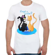 PRINTFASHION Leszel a cicám? - Férfi póló - Fehér férfi póló