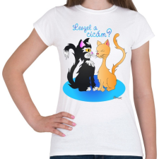 PRINTFASHION Leszel a cicám? - Női póló - Fehér női póló