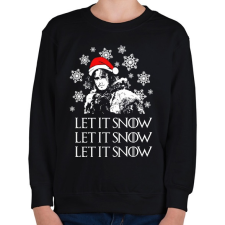 PRINTFASHION LET IT SNOW - Gyerek pulóver - Fekete gyerek pulóver, kardigán