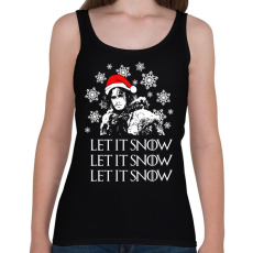 PRINTFASHION LET IT SNOW - Női atléta - Fekete