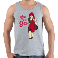 PRINTFASHION Let Me Go - Férfi atléta - Sport szürke atléta, trikó