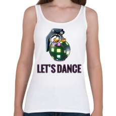 PRINTFASHION Let's dance - Női atléta - Fehér