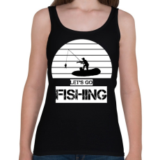 PRINTFASHION Let's go fishing  - Női atléta - Fekete
