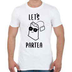 PRINTFASHION Let's ParTEA - Férfi póló - Fehér