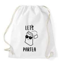 PRINTFASHION Let's ParTEA - Sportzsák, Tornazsák - Fehér tornazsák