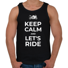 PRINTFASHION LET'S RIDE - Férfi atléta - Fekete