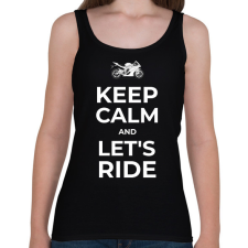 PRINTFASHION LET'S RIDE - Női atléta - Fekete női trikó