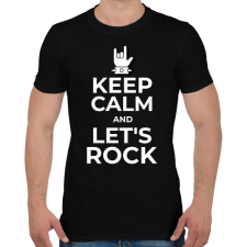 PRINTFASHION LET'S ROCK 2 - Férfi póló - Fekete férfi póló