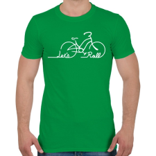 PRINTFASHION Let's roll - Férfi póló - Zöld férfi póló