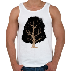 PRINTFASHION Let the tree grow - Férfi atléta - Fehér