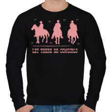 PRINTFASHION Let there be cowgirls - Férfi pulóver - Fekete