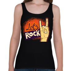 PRINTFASHION lets rock - Női atléta - Fekete