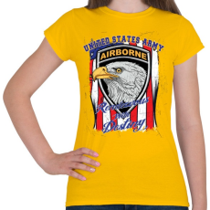 PRINTFASHION Levegőben - Női póló - Sárga