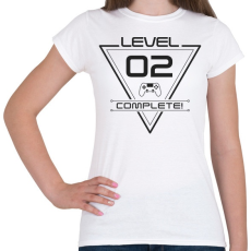 PRINTFASHION level-complete-02-gray - Női póló - Fehér