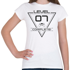 PRINTFASHION level-complete-07-grey - Női póló - Fehér