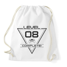 PRINTFASHION level-complete-08-grey - Sportzsák, Tornazsák - Fehér tornazsák